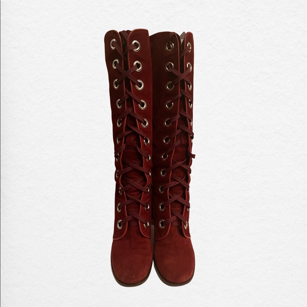 Suede Boots (Color Rust)